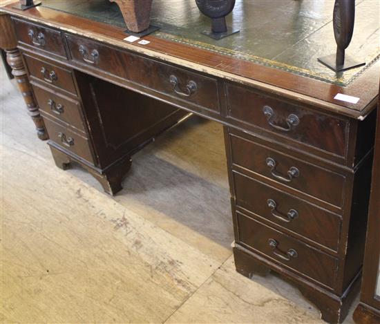 Mahogany pedestal desk